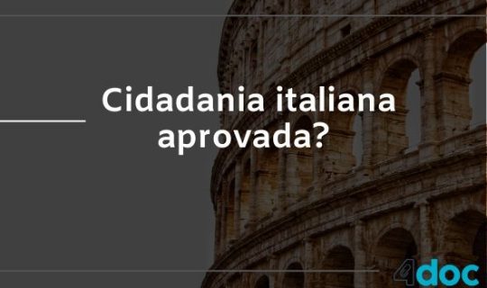 Como saber se minha dupla cidadania italiana foi aprovada?